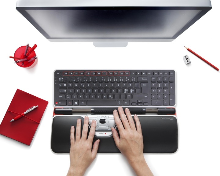 Actual product image Contour RollerMouse Red Plus (Cable)