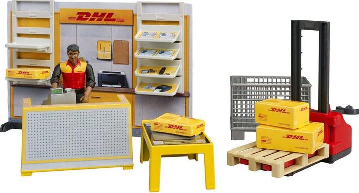 Produktbild Bruder DHL Shop mit Handhubstapler