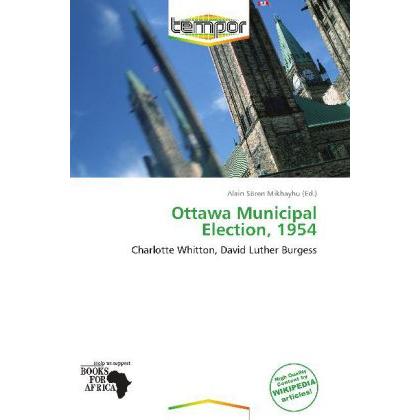 Ottawa Municipal Election, 1954, Fachbücher