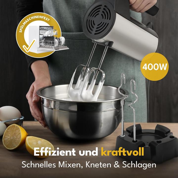 Produktbild Lebenlang Handmixer 400W mit 5 Stufen & Turbo (400 W)