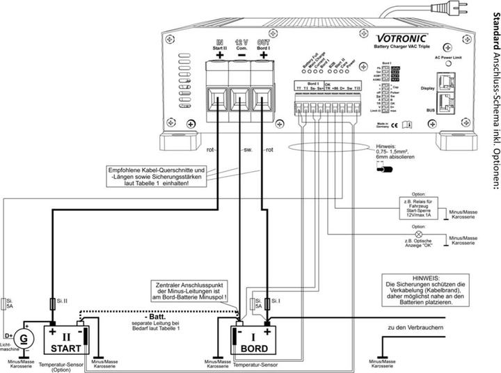 Produktbild Votronic 0666 Battery Charger VAC 60-15/30 Triple CI (12V)