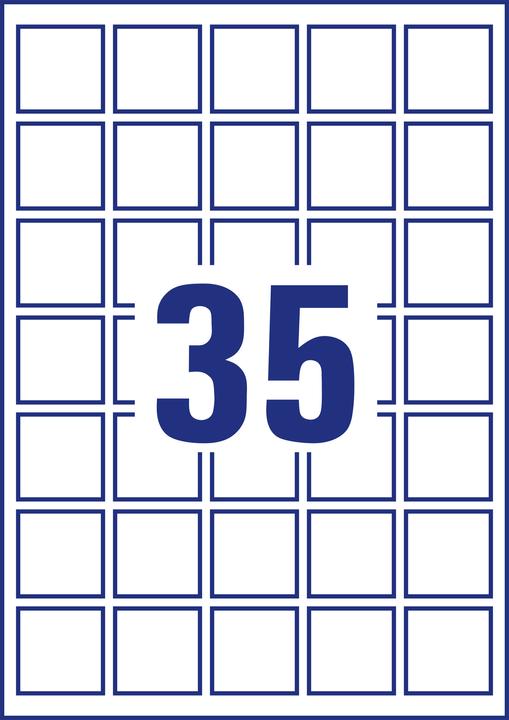 Actual product image Avery Square labels, removable