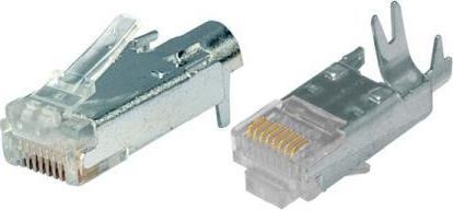 Hirose Electronic Modularstecker TM11, Cat.5e (nur Stecker ohne Knickschutztülle und Kabelführung ""Guide Plate"") RJ4 (S/UTP, CAT3, 0.01 m)