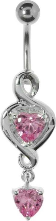 Immagine prodotto Bijouteria Piercing ventre (Argento 925, Vetro (di orologio), Acciaio chirurgico 316L)