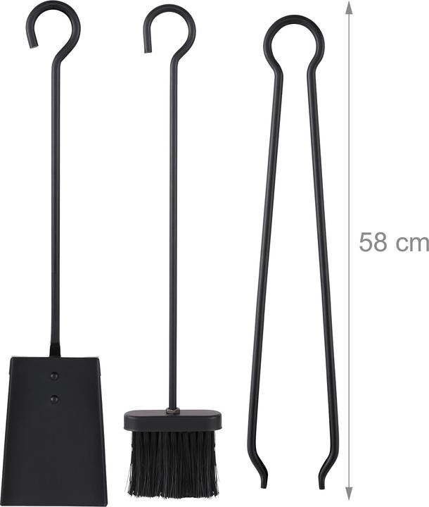 Image du produit Relaxdays Support à bois de cheminée, accessoires