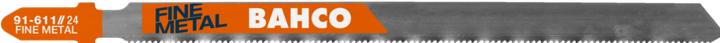 Actual product image Bahco 3-cutting jigsaw blades with EURO mount made of bi-metal, carbon steel and metal 13 teeth 77 mm