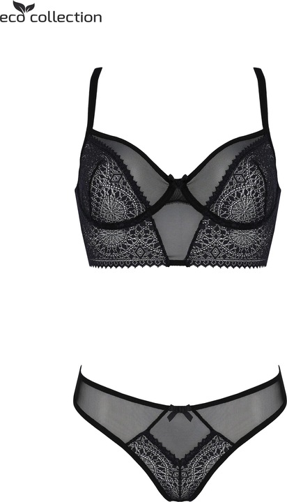 Actual product image ECO Collection Drosera Bra set black (L)