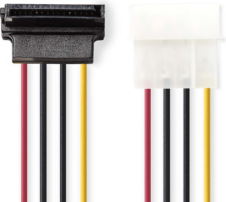 Produktbild Nedis Interne Stromkabel | Molex Stecker | SATA 15-Pin-Buchse | Vergoldet | 0.15 m | rund | PVC | Me