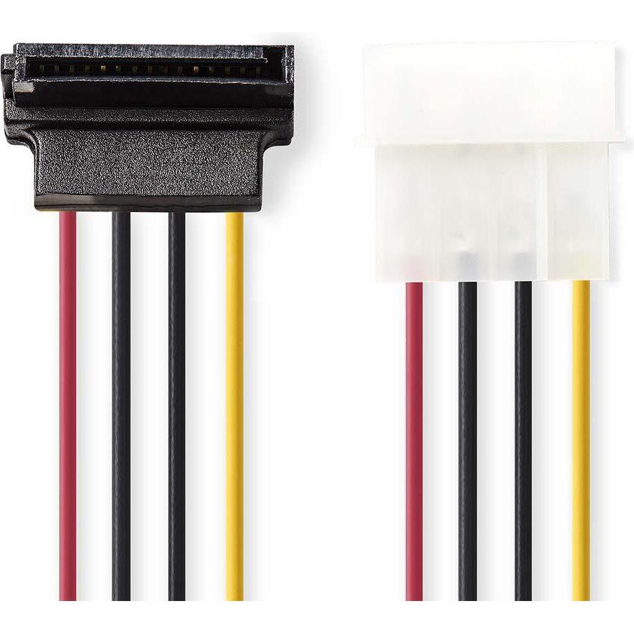 Thumbnail - Nedis Interne Stromkabel Molex Stecker SATA 15-Pin-Buchse Vergoldet 0.15 m rund PVC Me, Interne Kabel (PC)