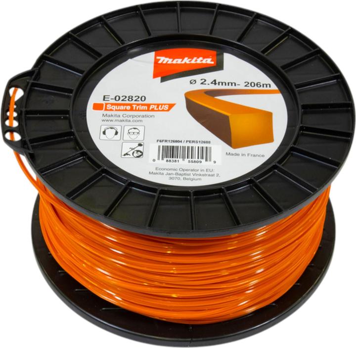 Actual product image Makita Mowing thread square 2,4mmx206m (Mowing robot, Trimmer line + line spool)