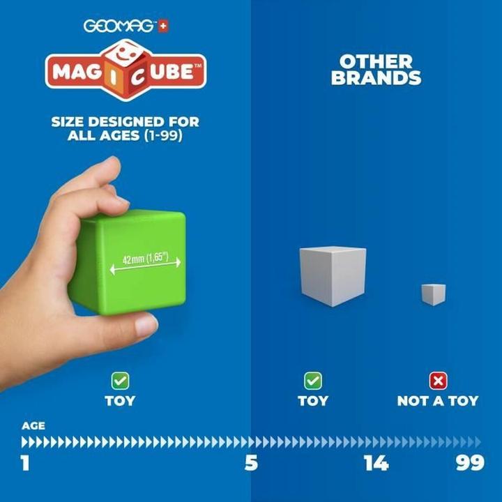 Actual product image Geomag Magicube Blocks Stacking