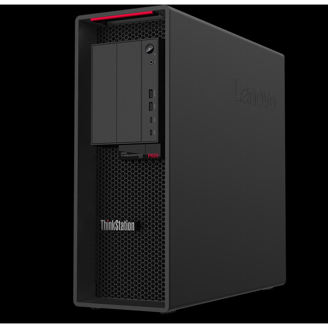Lenovo ThinkStation P620 (AMD Ryzen ThreadRipper PRO 5955WX, 32 GB, 1000 GB), PC, Schwarz