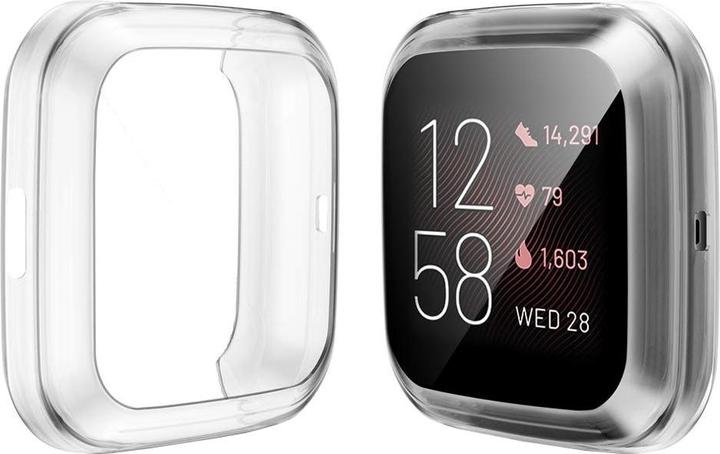 Actual product image Cover-Discount Fitbit Versa 2 - Rubber Protection Case transparent