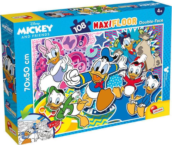 Lisciani 91782 - - DISNEY PUZZLE DF MAXI FLOOR 108 PAPERINO (108 pieces)