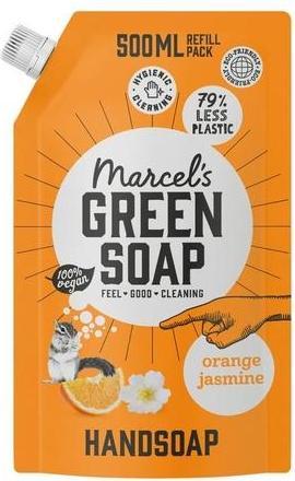 Actual product image Marcel's Hand Soap Refill Orange & Jasmine 500ml (Liquid soap, 500 ml)