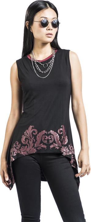 Produktbild Black Premium Top with Ornaments Print (S)