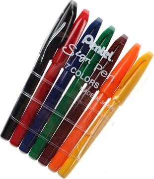 Produktbild Pentel Sign Pen (Mehrfarbig, 7 x)