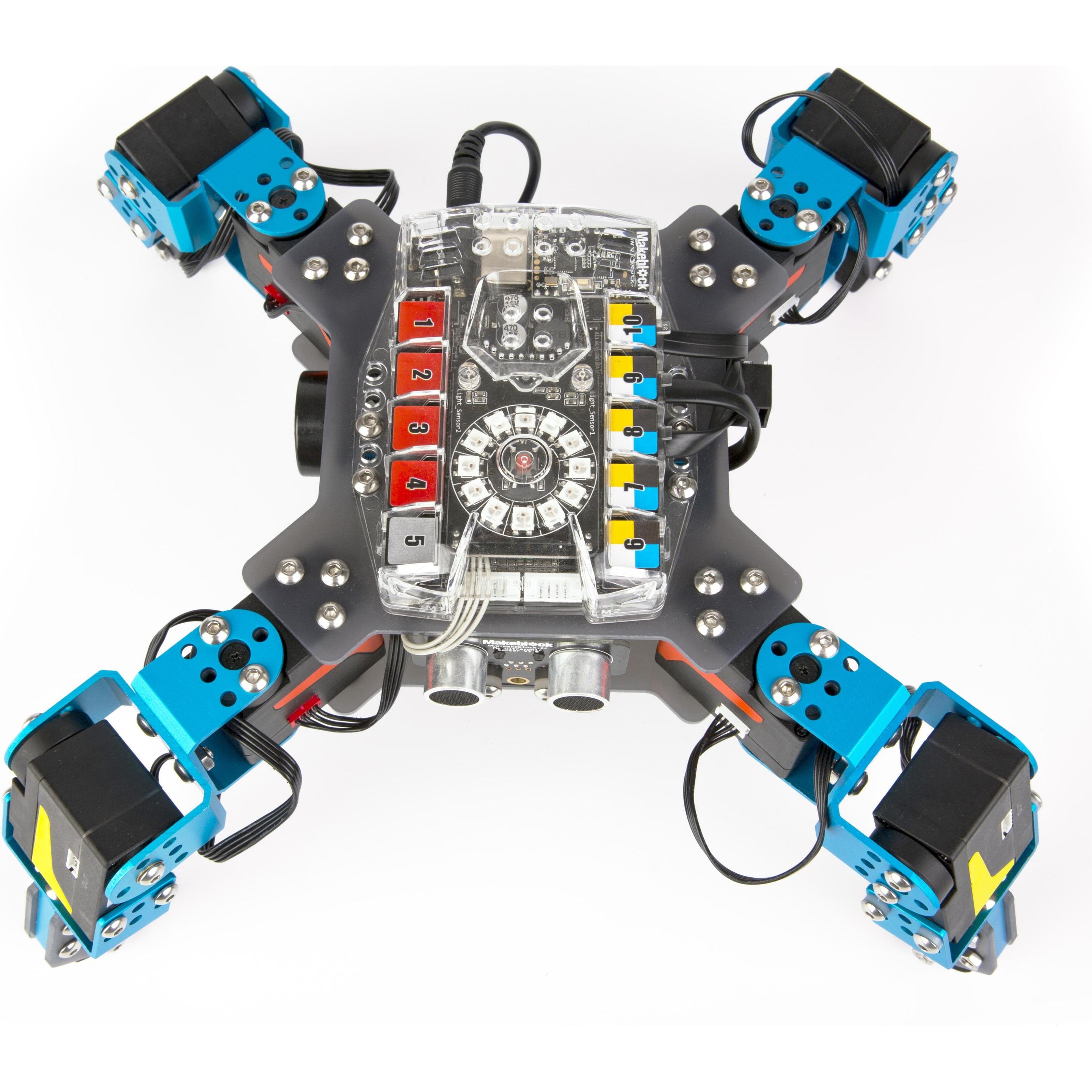 Thumbnail - Makeblock Dragon Knight Programmierbarer Spinnen Roboter, Robotik Kit, Mehrfarbig