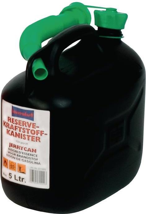 Produktbild Hünersdorff Kraftstoff-Kanister CLASSIC 5 L HDPE schwarz besonders schwere Qualität