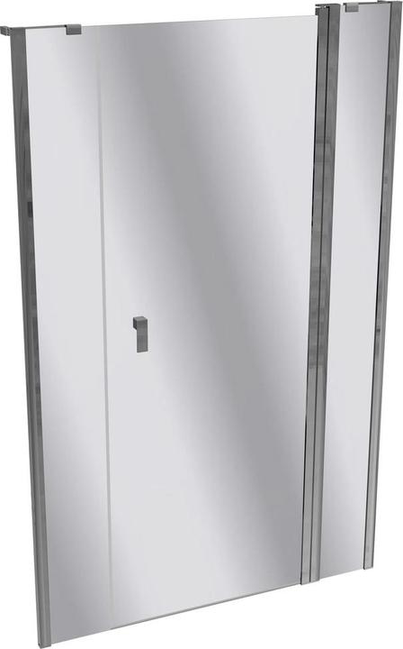 Actual product image Hüppe Design pure 4-corner swing door with fixed segment and side panel in niche, width:120cm height:190cm (200 cm, 120 cm, 190 cm)