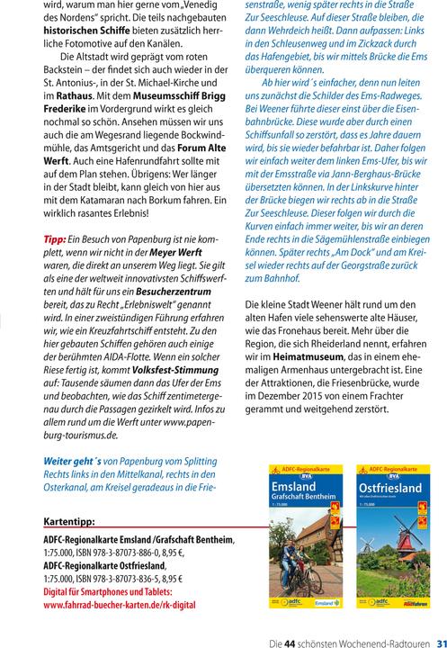 Nutritional values and ingredients Die 44 schönsten Wochenend-Radtouren in Deutschland mit GPS-Tracks (German, BVA BikeMedia GmbH, 2019)