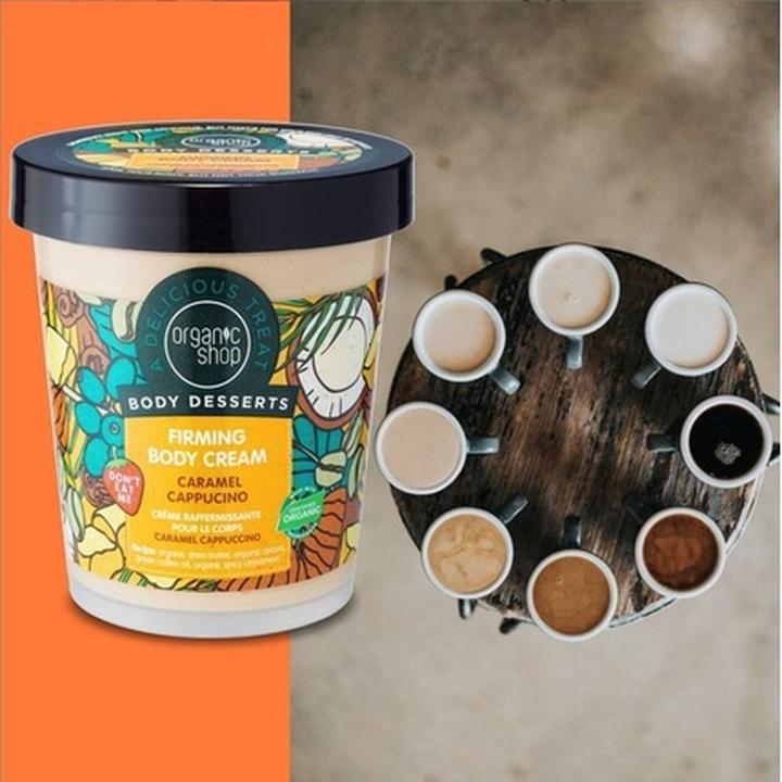 Produktbild Organic Shop Body Desserts Caramel Cappuccino Firming Body Cream Caramel Cream Cappuccino 4 - (Körpercreme, 450 ml)