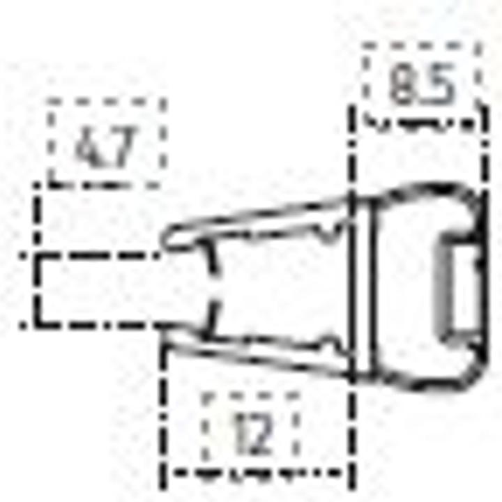 Dusbad Magnetdichtung für Duschtüre/ Duschabtrennung/ Duschkabine in Nische 6mm
