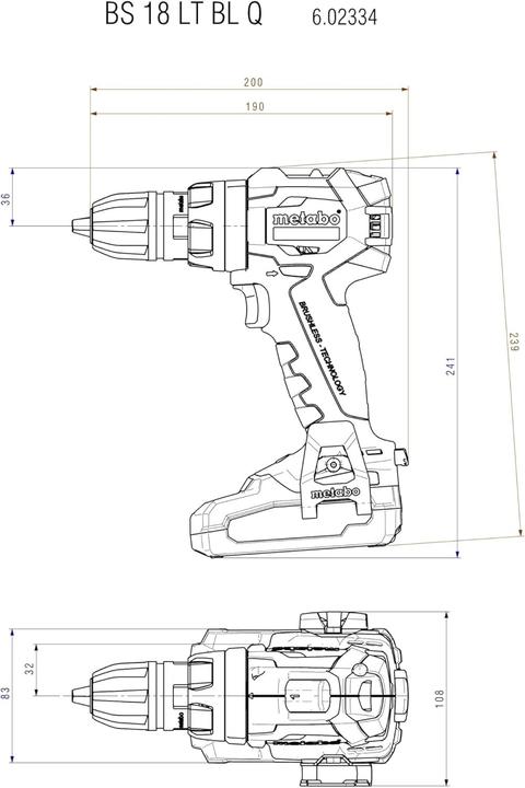 Image du produit Metabo BS 18 LT BL (Perceuse-visseuse)