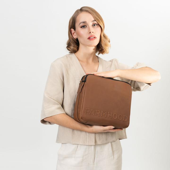 Immagine prodotto Farmhood Nashville XL borsa a tracolla 2 scomparti in pelle 29 cm