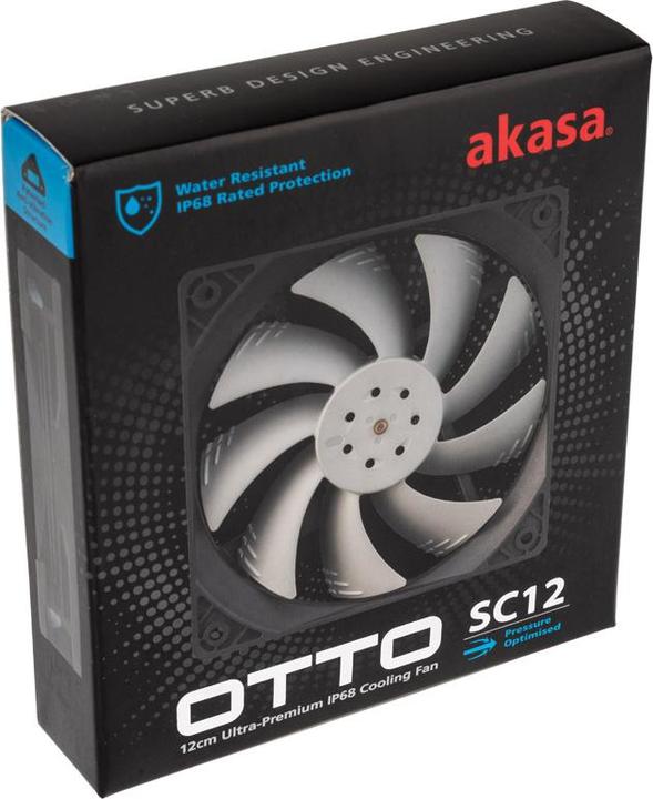 Produktbild Akasa OTTO SC12 PWM Lüfter, Wasserresistent (120 mm, 1x)