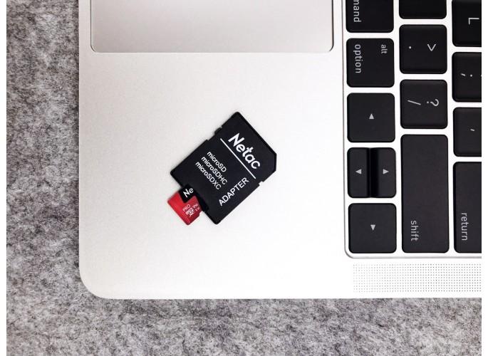 Productafbeelding Netac P500 Extreme Pro MicroSDHC 32GB V10/A1/C10 tot 100MB/s, wi (32 GB, microSDHC, U1, UHS-I)