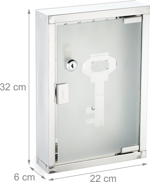 Immagine prodotto Relaxdays Cassetta delle chiavi (22 x 6 x 32 cm)