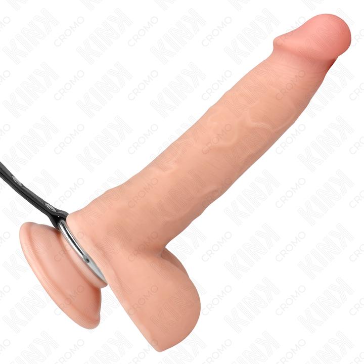 Produktbild Kink Metall-Penisring Mit Kette Und Verstellbaren Brustklammern (10 cm)