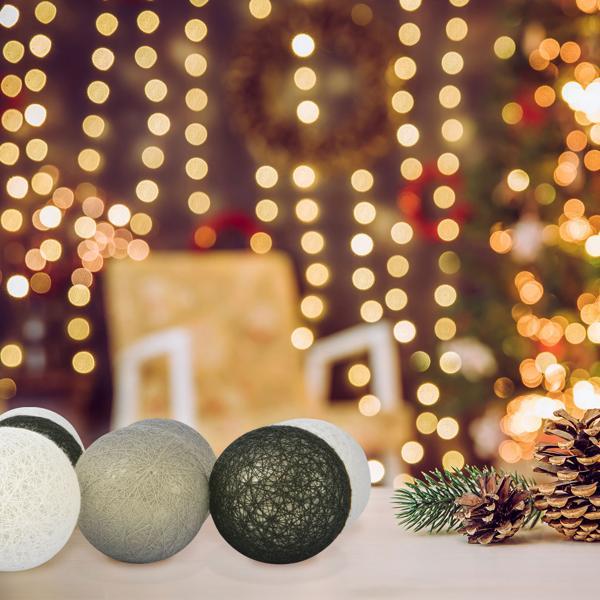 Produktbild Cepewa Lichterkette mit 10 Baumwoll-Lampions (3 m)