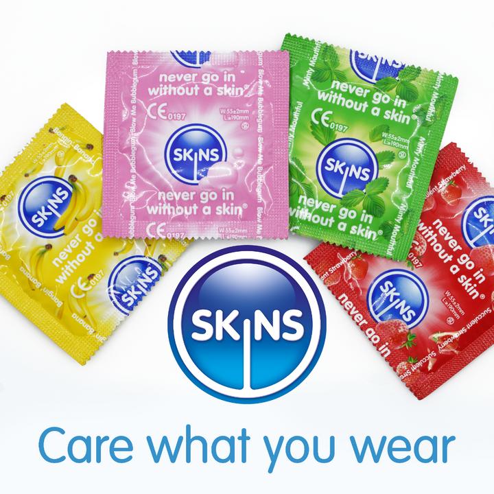 Actual product image Skins Condoms Flavours Assorted FOIL (BAG 500) (500 pcs.)
