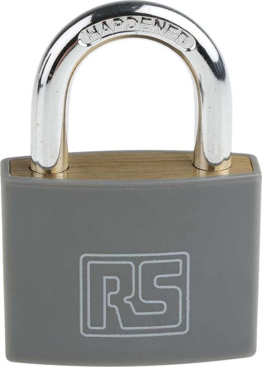 Produktbild RS PRO Grey Plastic Coated Brass Padlock
