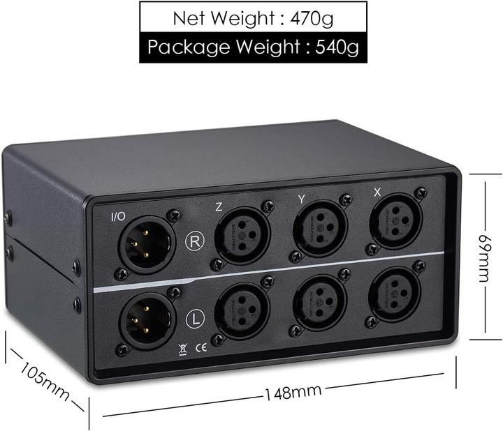 Produktbild Nobsound 3-Wege XLR Audio Umschalter (MC103 Pro)