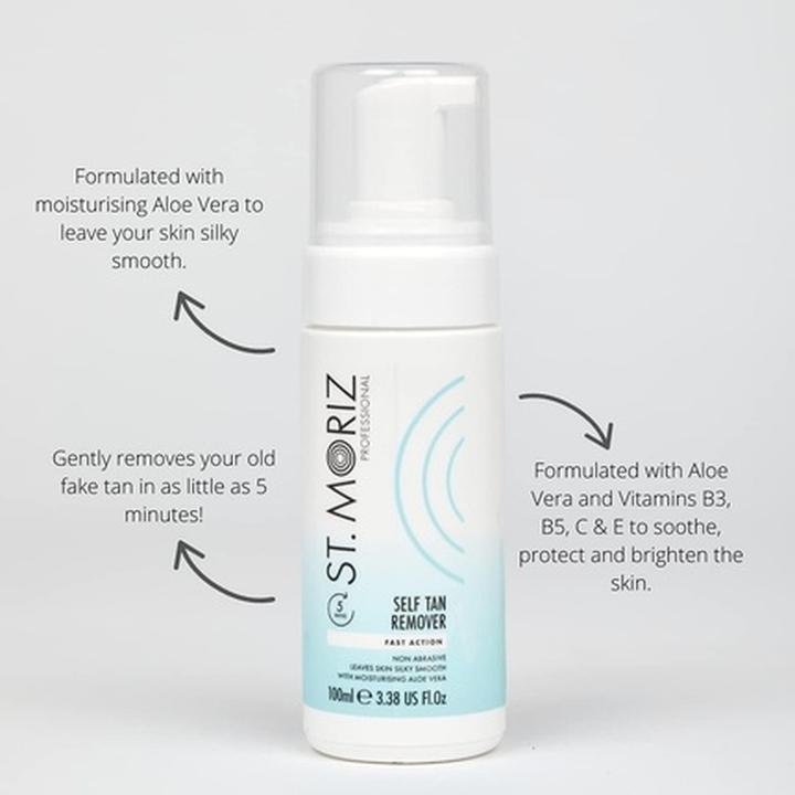 Actual product image St. Moriz Fast Action Self Tan Remover 100ml (Self-tanning towel, 100 ml)