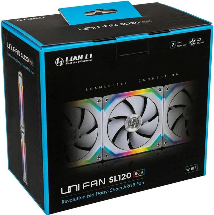 Actual product image Lian-Li UNI FAN SL120 RGB PWM fan, pack of 3 (120 mm, 3 x)