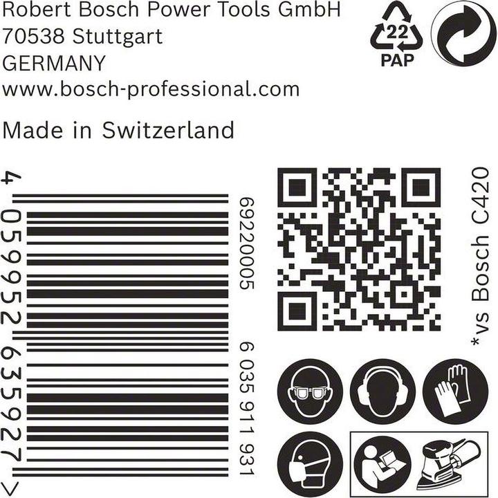 Produktbild Bosch Professional Zubehör EXPERT C470 Schleifpapier, 100 x 150 mm, G 80, 50 Stück (80)