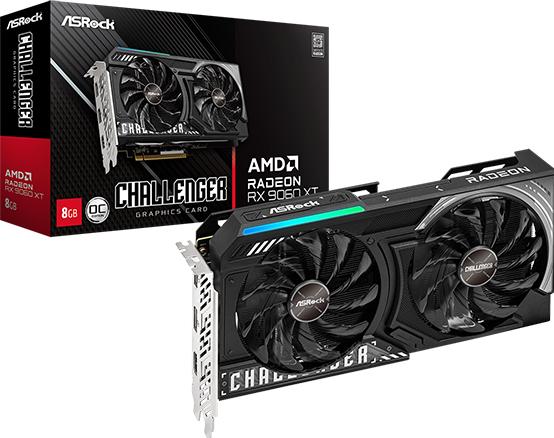 Image du produit AsRock Radeon RX 9060 XT Challenger OC (8 Go)
