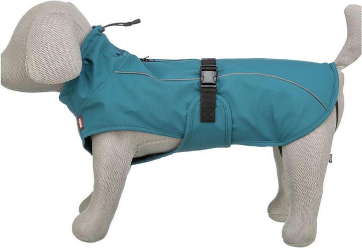 Actual product image Trixie Regenjas Hond Vimy Petrol (S, Dog coat)