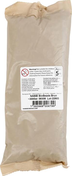 Actual product image Creativ Company Ironing beads Nabbi Bio 3000 pieces, Brown