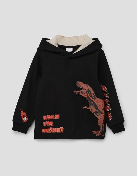 Produktbild s.Oliver Sweatshirt Kapuzensweatshirt mit Frontprint (116, 122)