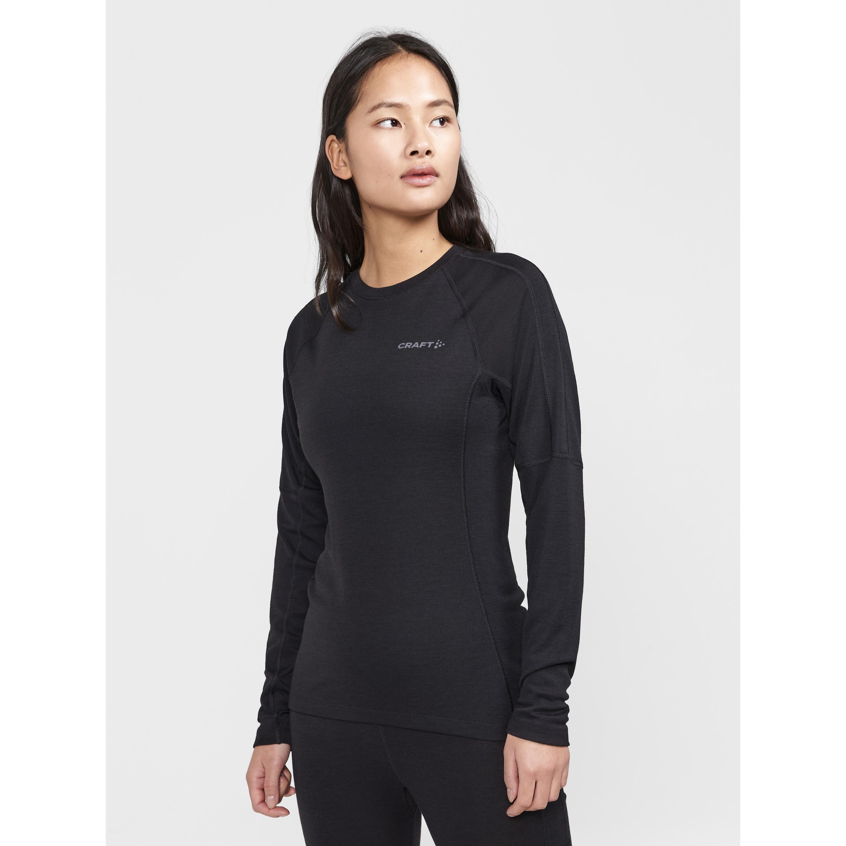 Thumbnail - Craft, Damen, Funktionsshirt, Women's ADV Wool Merino RN L/S (XS), Schwarz, XS