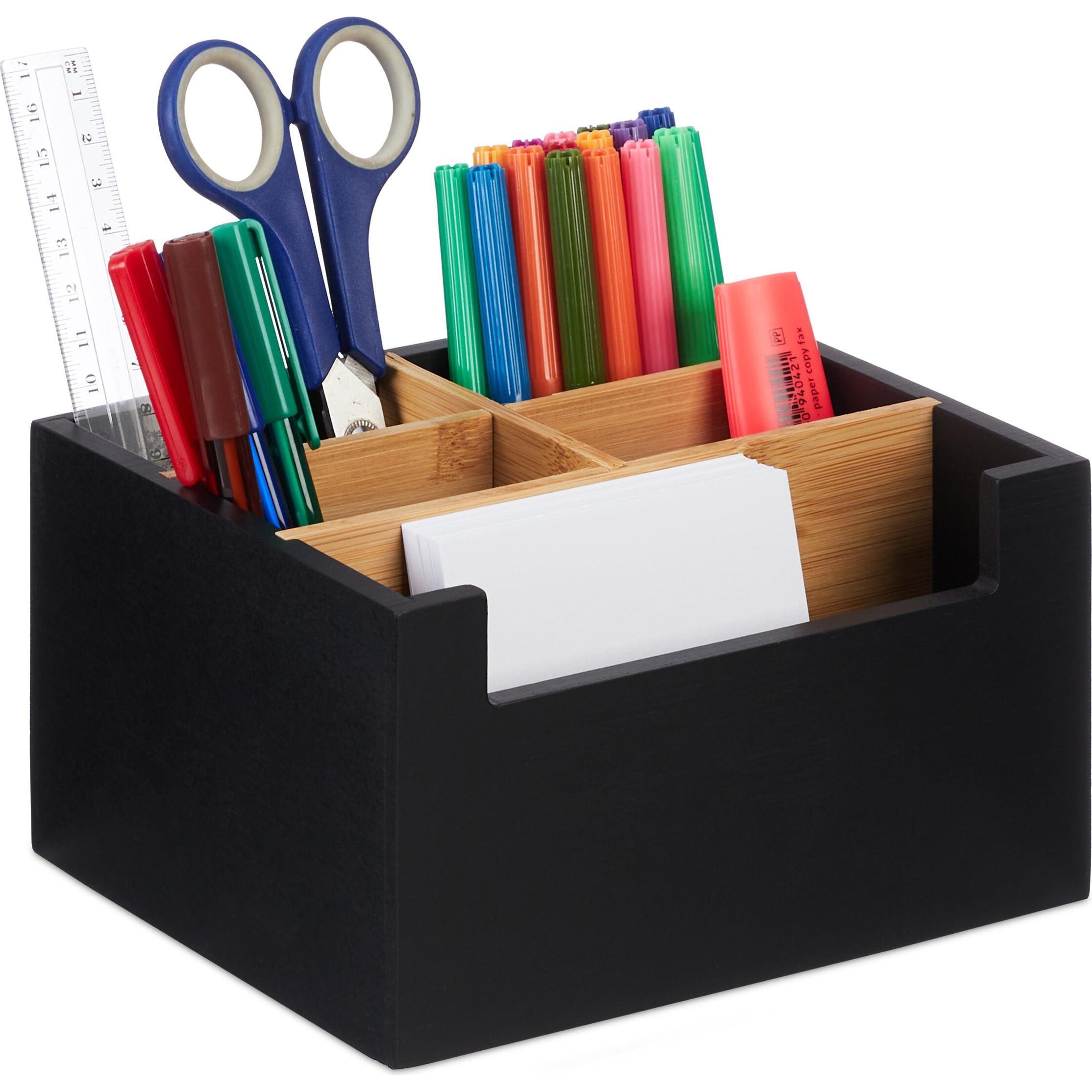 Relaxdays, Schreibtisch Accessoire, Schreibtisch Organizer