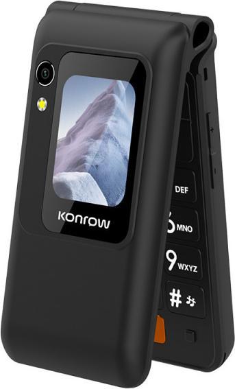 Image du produit Konrow Senior Flip (4G - 2.8" - Avec Station de charge) Noir (2.80", 4G)