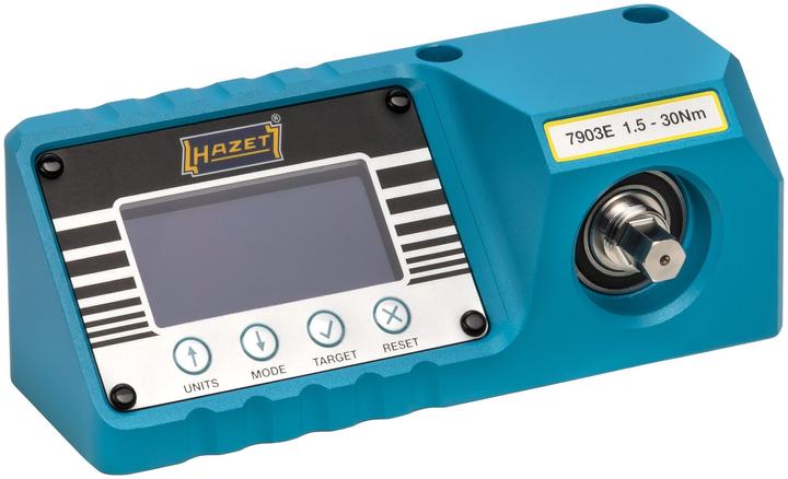 Produktbild HAZET Drehmoment-Prüfgerät ∙ elektronisch ∙ 1,5 - 30 Nm 7903E ∙ Nm min-max: 1.5 - 30 Nm ∙ Sechskant… (3/8", 1/4", 1.50 Nm, 30 Nm)