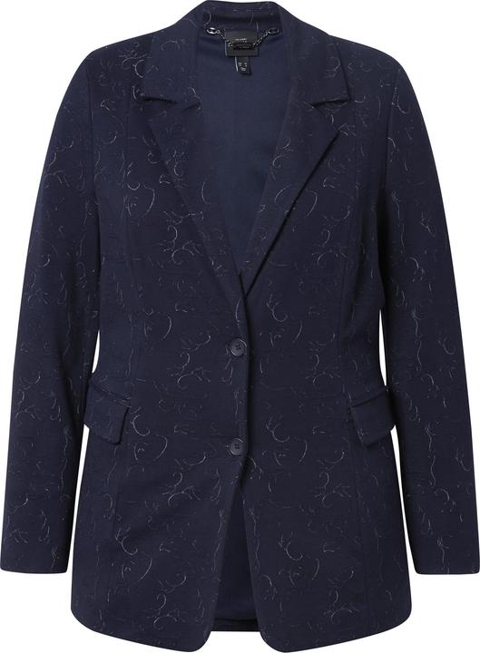 Immagine prodotto Ulla Popken Blazer di jersey con jacquard, revers e maniche lunghe (44)