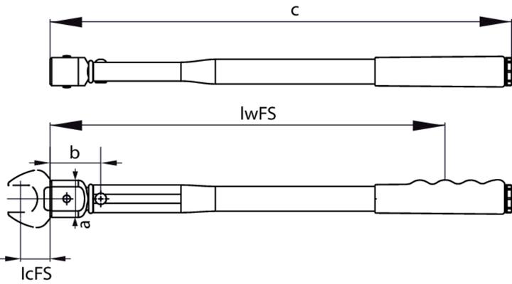 Immagine prodotto Gedore Chiave dinamometrica TORCOFIX FS 14x18. 20-200 Nm (40 Nm, 200 Nm)